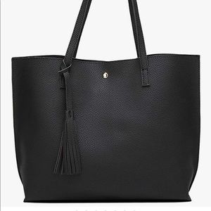 Black tote bag